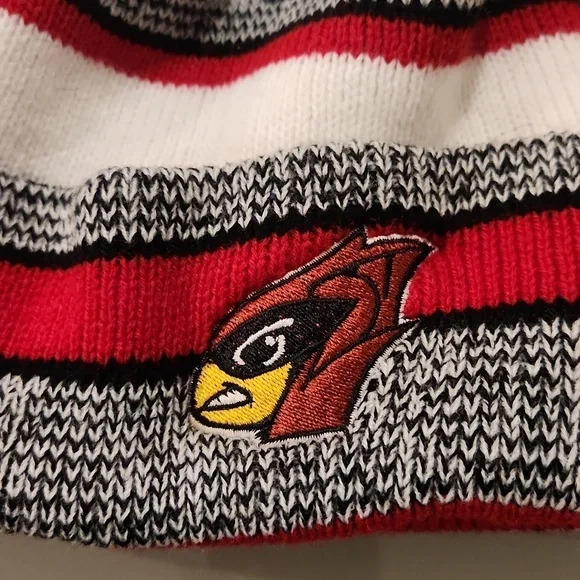 Striped Beanie with Pom Pom - Picture 2 of 7